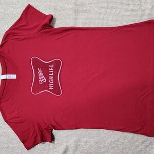 Vintage Y2K Miller Women's Short Sleeve Bella Tee - Size Medium (Jr's)